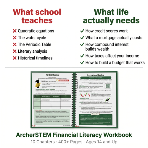 Financial Literacy Workbook for Young Adults - Interactive Activities Book with Budgeting, Saving, Investing, Credit, Insurance, Cryptocurrency, QR Codes for Engaged Learning Planner Notebook