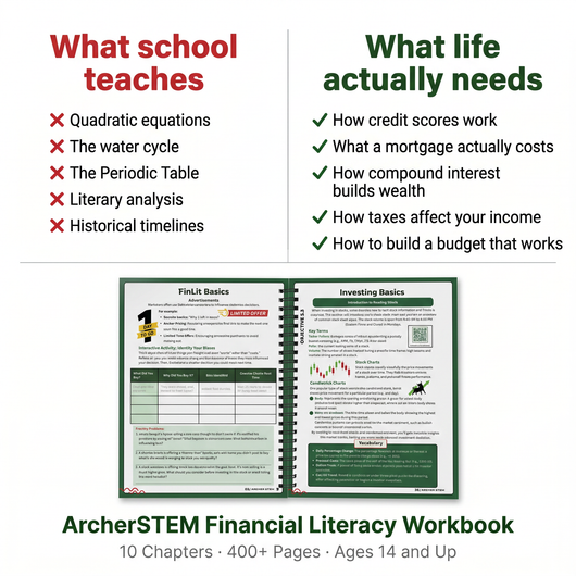 Financial Literacy Workbook for Young Adults - Interactive Activities Book with Budgeting, Saving, Investing, Credit, Insurance, Cryptocurrency, QR Codes for Engaged Learning Planner Notebook