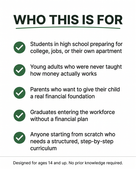 Financial Literacy Workbook for Young Adults - Interactive Activities Book with Budgeting, Saving, Investing, Credit, Insurance, Cryptocurrency, QR Codes for Engaged Learning Planner Notebook